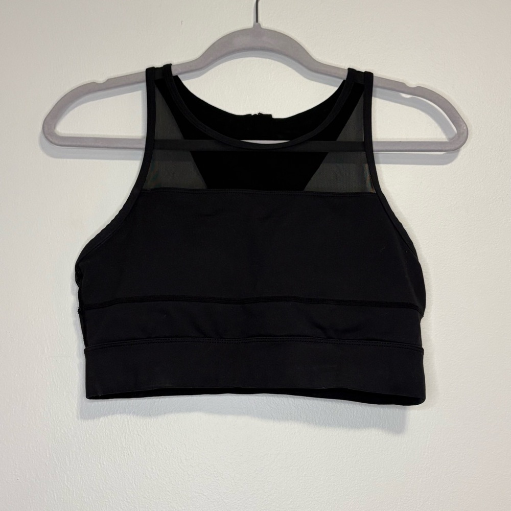 Women's ZYIA Medium Black sports Bra all star with Mesh